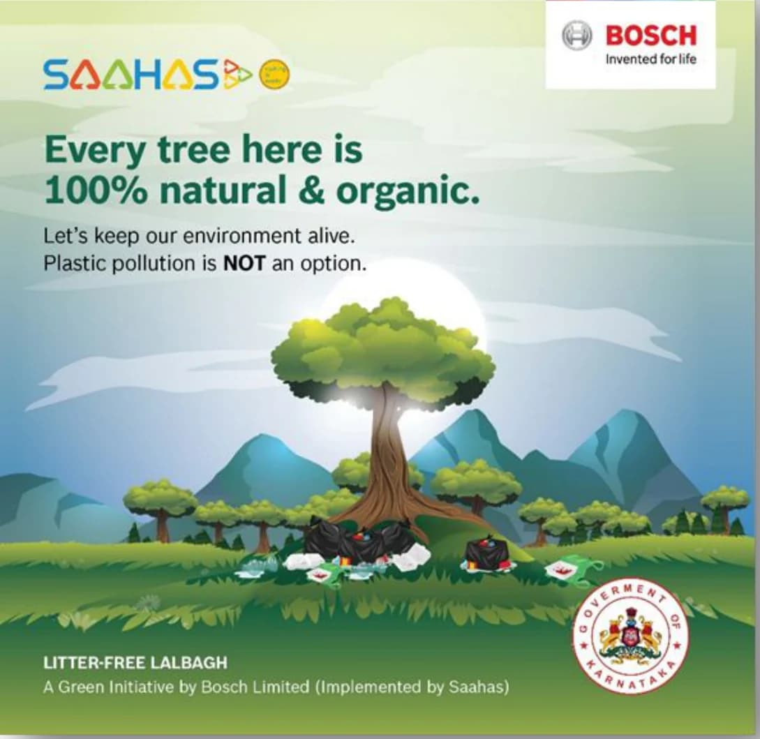 Lalbagh creative: “Every tree here is 100% natural & organic” — litter-free Lalbagh