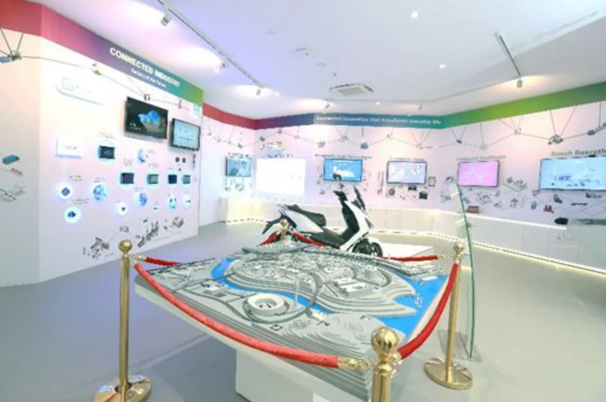 Bosch India Experience Centre: A connected-mobility zone around a city model