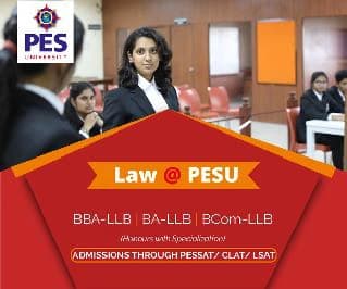 Display ad: Law @ PESU — BBA-LLB, BA-LLB, BCom-LLB