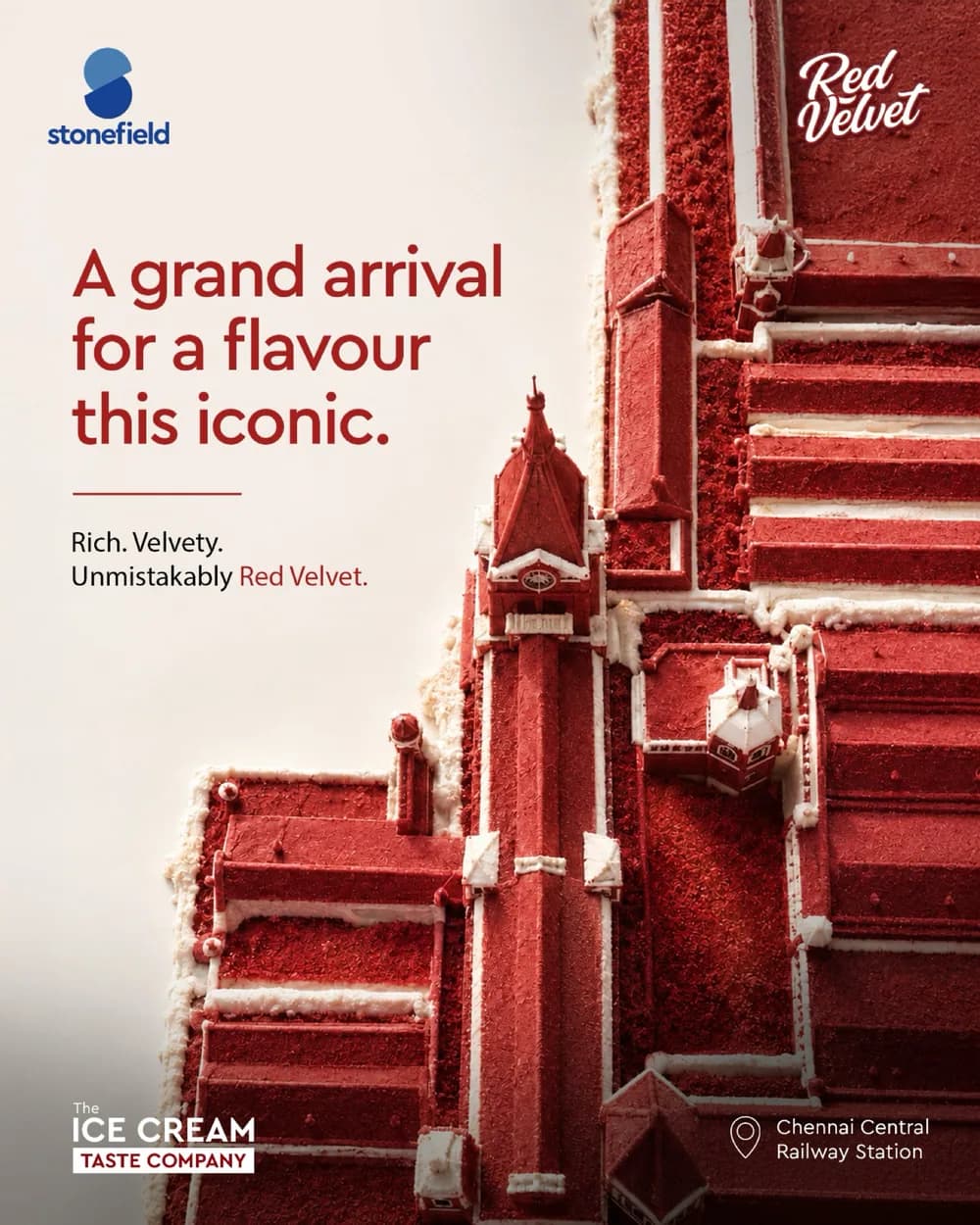 Slide 1 of 5: Red Velvet · Chennai Central Railway Station