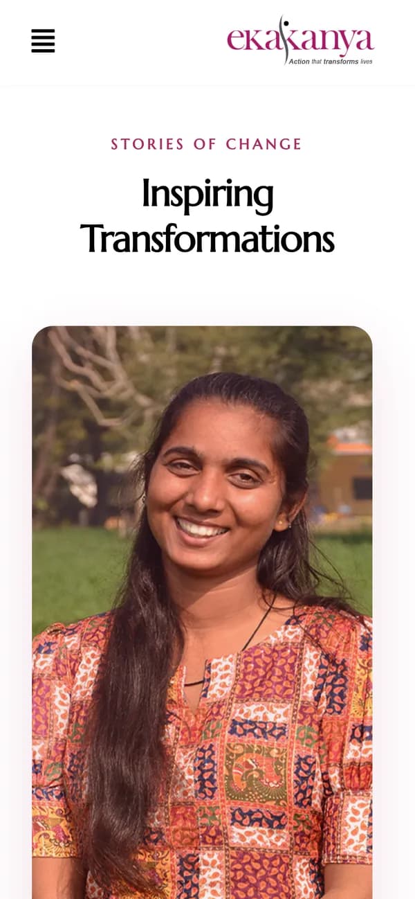 Stories of Change on the Ekakanya mobile site