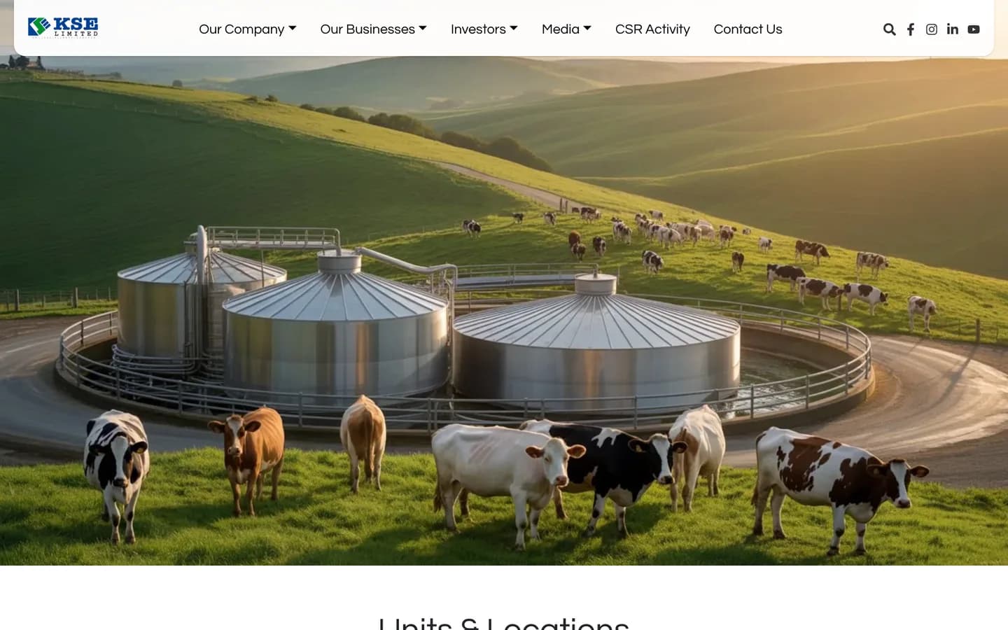 The Units & Locations page of the KSE website