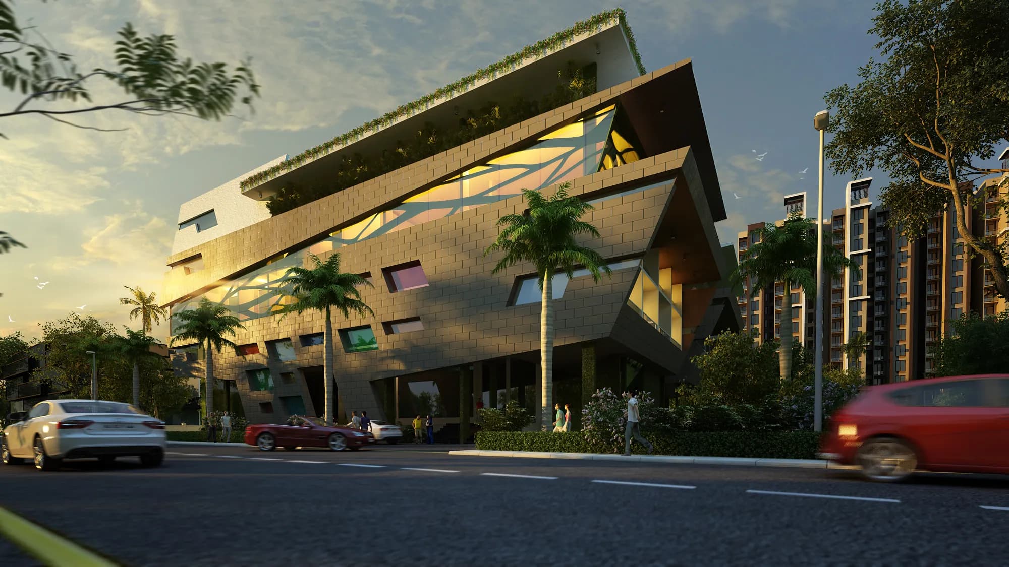 The clubhouse at Mahaveer Ranches