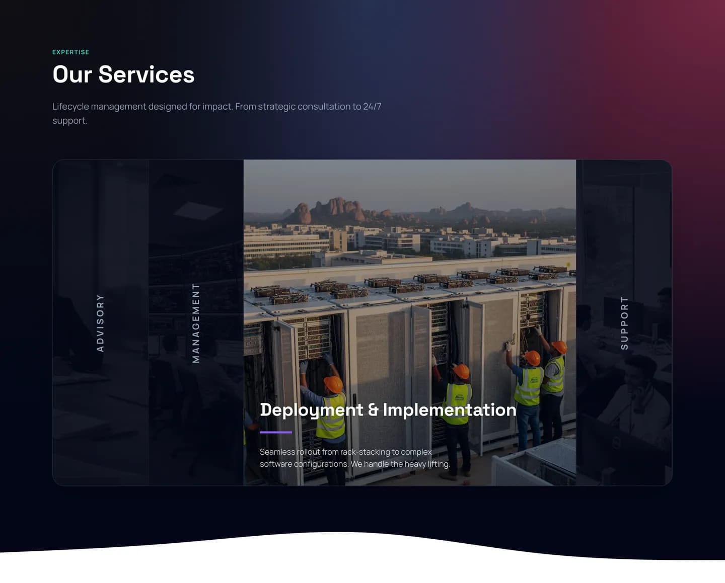 Service panel: Deployment & Implementation