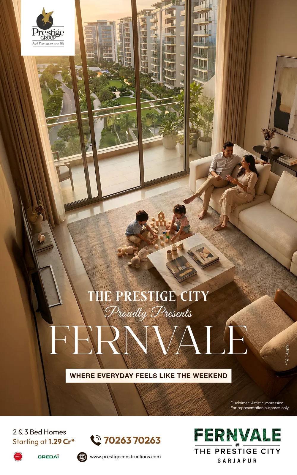 تصميم إبداعي من Prestige Group — fernvale launch 1